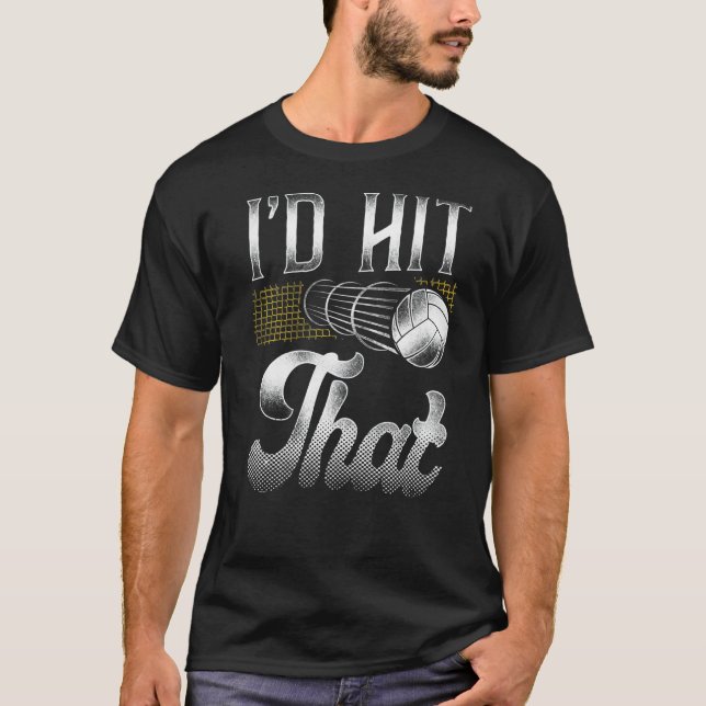 Camiseta Equipe de jogadores de vôlei vendia que eu acertav (Frente)