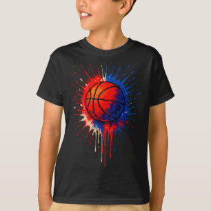 Camiseta Equipe de Jogo de Basquete Americano Splash Ball p