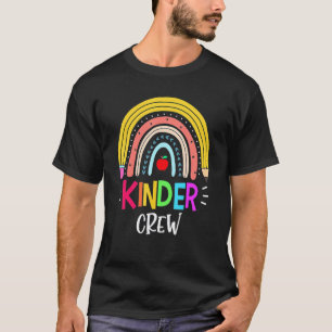 Camiseta Equipe de Kinder Arco-Íris Meninas Meninos Profess