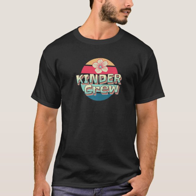 Camiseta Equipe de Kinder  Professor de Jardim de Infância  (Frente)
