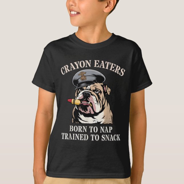 Camiseta Equipe de Lanche Nascidos para Dormir Comedores de (Frente)