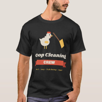 Camiseta Equipe de Limpeza do Galinheiro Frase Engraçada Ga