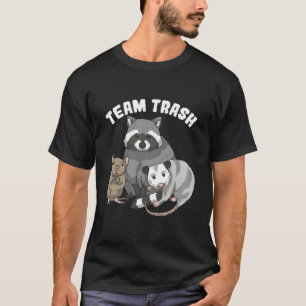 Camiseta Equipe de Lixo de Rato Guaxinim Guaxinim Gambá Gam