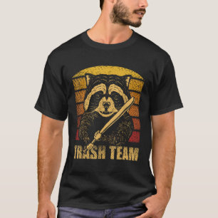 Camiseta Equipe de lixo Pandas Raccoon