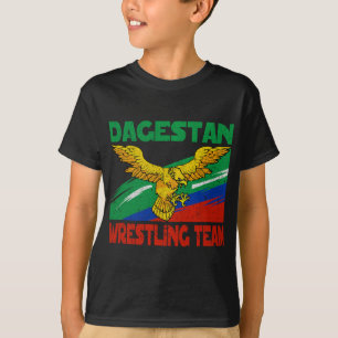 Camiseta Equipe de Lutas do Daguestão. Cáucaso Fighter Tee