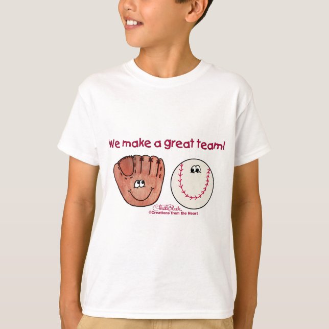 Camiseta Equipe de luvas de beisebol (Frente)