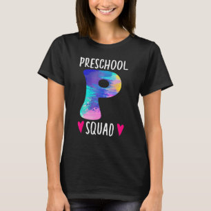 Camiseta Equipe de manutenção Tie Dye Esquadrão pré K Menin