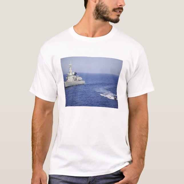 Camiseta Equipe de marinho portuguesa num barco insuflável (Frente)