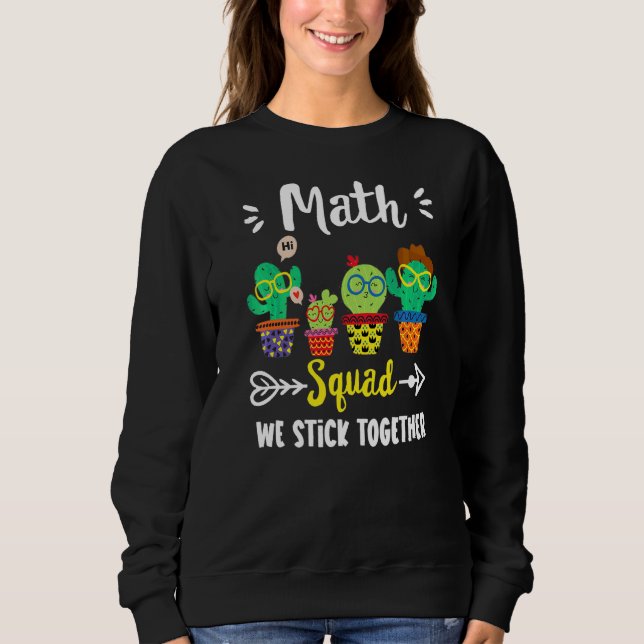 Camiseta Equipe de Matemática da Equipe de Cactus na Escola (Frente)