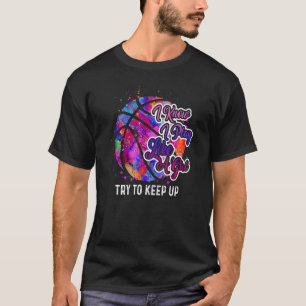 Camiseta Equipe De Mulheres De Basquete Joga Como Uma Garot