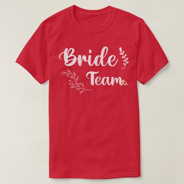 Camiseta Equipe de mulheres noivas para mulheres (Frente do Design)