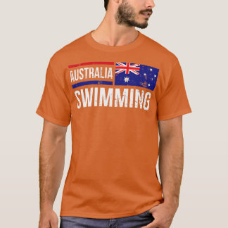 Camiseta Equipe de Nadação da Austrália Competitiva Aussie