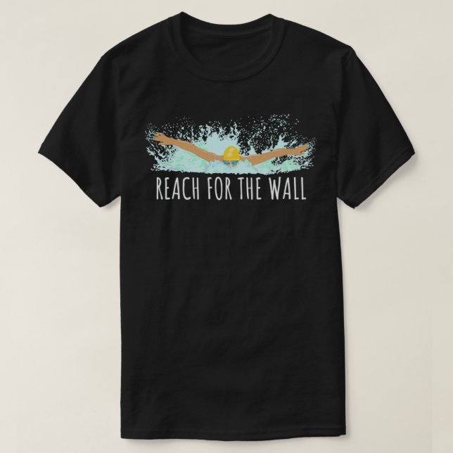 Camiseta Equipe de Nadação Engraçado Presente para uma Cota (Frente do Design)