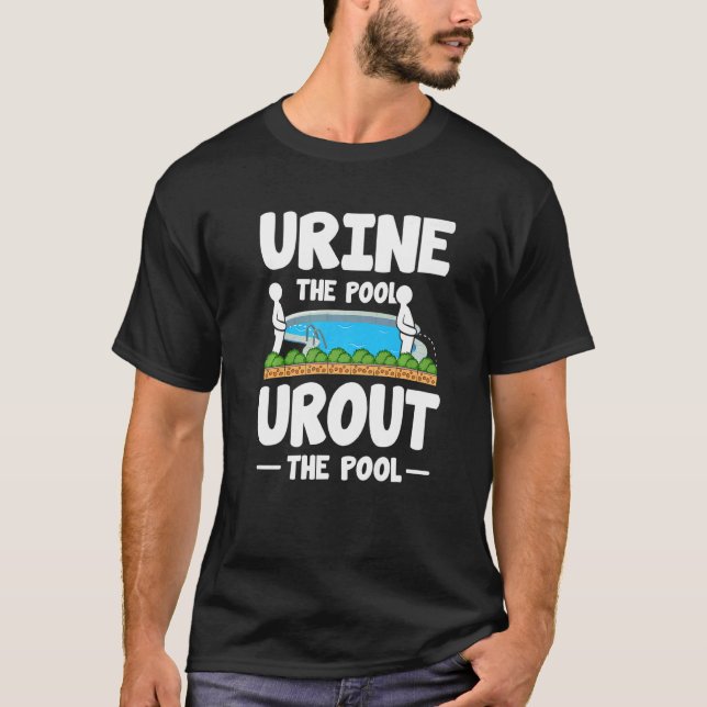 Camiseta Equipe de Natação de Peeing piscina Lif (Frente)