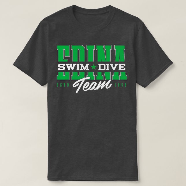 Camiseta Equipe de Natação Edina16 (Frente do Design)