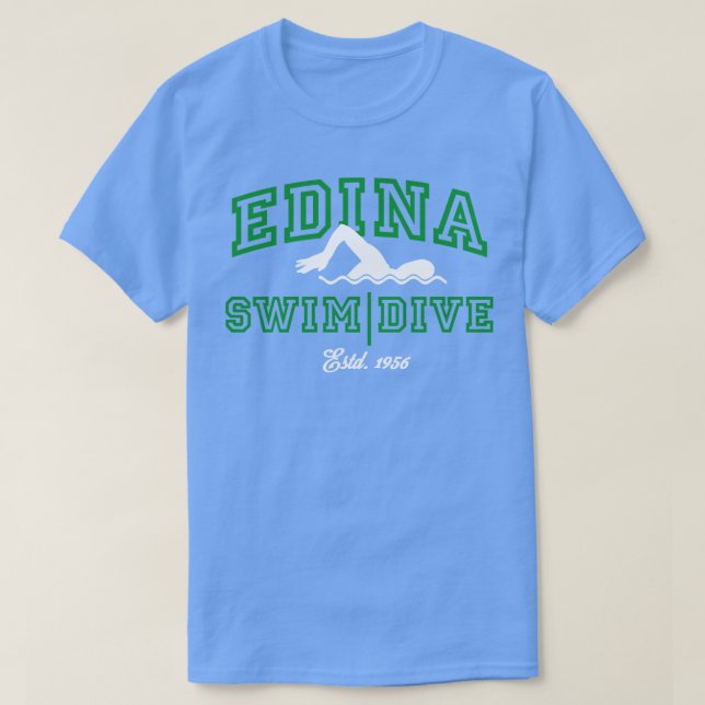Camiseta Equipe de Natação Edina 14 (Frente do Design)