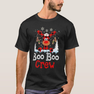 Camiseta Equipe de Natal Boo Boo Rena Nurse Búfalo Plai