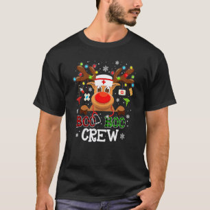 Camiseta Equipe de Natal Boo Boo Rena Nurse Búfalo Plai
