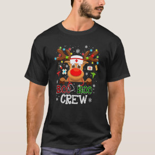Camiseta Equipe de Natal Boo Boo Rena Nurse Búfalo Plai