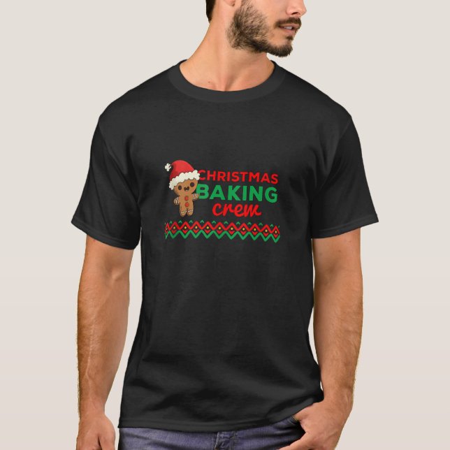 Camiseta Equipe de Natal Cookie Gingercake Man Candy (Frente)