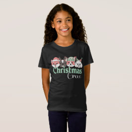 Camiseta Equipe de Natal de Cachorro Fofo