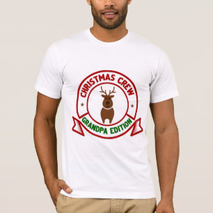 Camiseta Equipe de Natal do Vovô   Festa Retro em Família