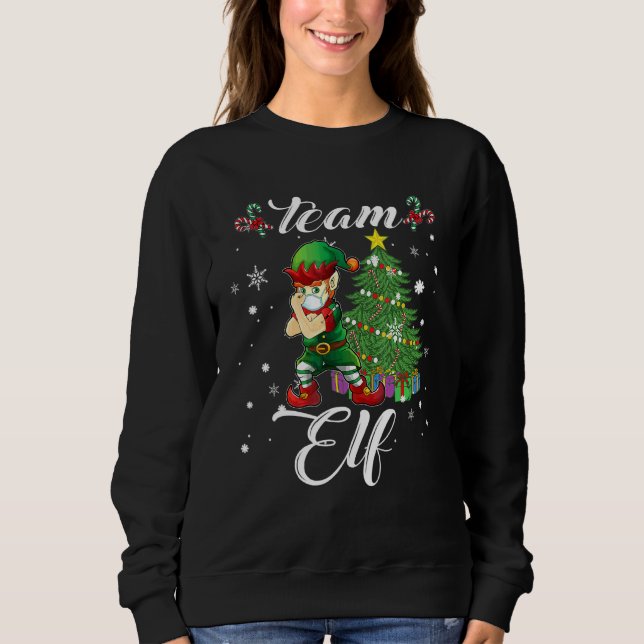 Camiseta Equipe de Natal dos Elfos (Frente)