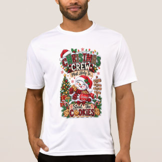 Camiseta Equipe de Natal Mais Propensa a Roubar Biscoitos