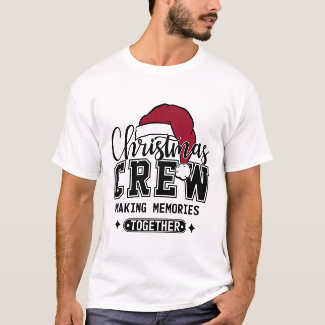 Camiseta Equipe de Natal Memórias de Feriado (Frente)