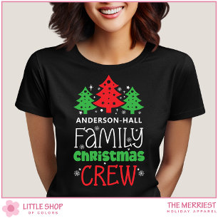 Camiseta Equipe de Natal Personalizada da Família