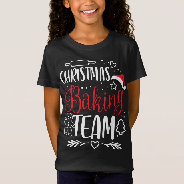 Camiseta Equipe de Natal - Tripulação de Biscoitos do Xmas  (Frente)