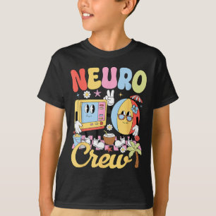 Camiseta Equipe de Neuro Engraçada Vibração de Verão Enferm