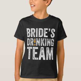 Camiseta Equipe de noivas bebendo comédia festa de despedid