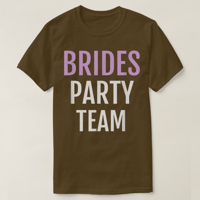 Camiseta Equipe de noivas divertida da equipe do Brides (Frente do Design)