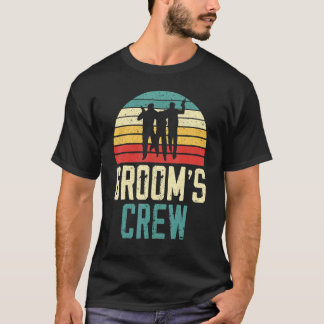 Camiseta Equipe de Noivos do Noivo Esquadrão Noite de Despe