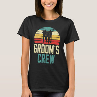 Camiseta Equipe de Noivos do Noivo Esquadrão Noite de Despe