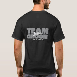 Camiseta Equipe de Noivos Festa de Solteiro · Nome Personal
