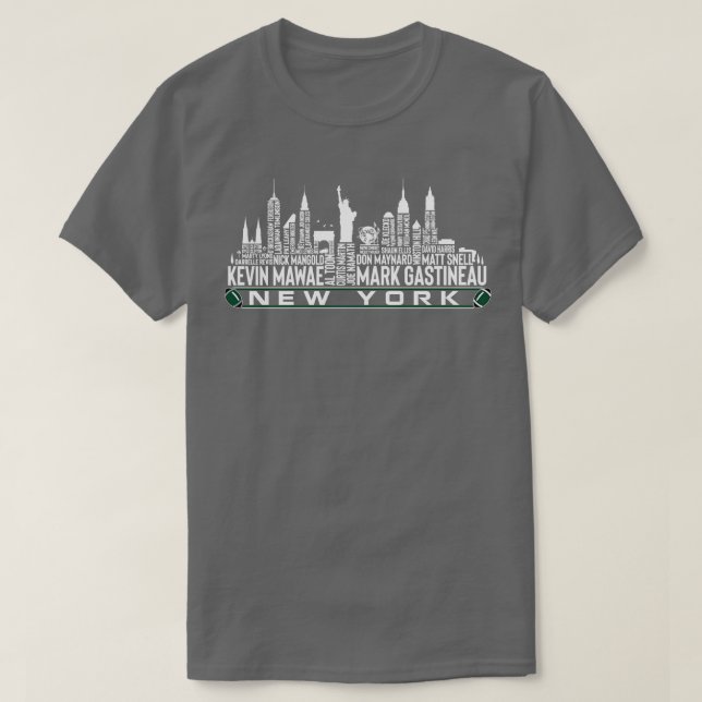 Camiseta Equipe de Nova York sempre lê Nova Iorque Skyl (Frente do Design)
