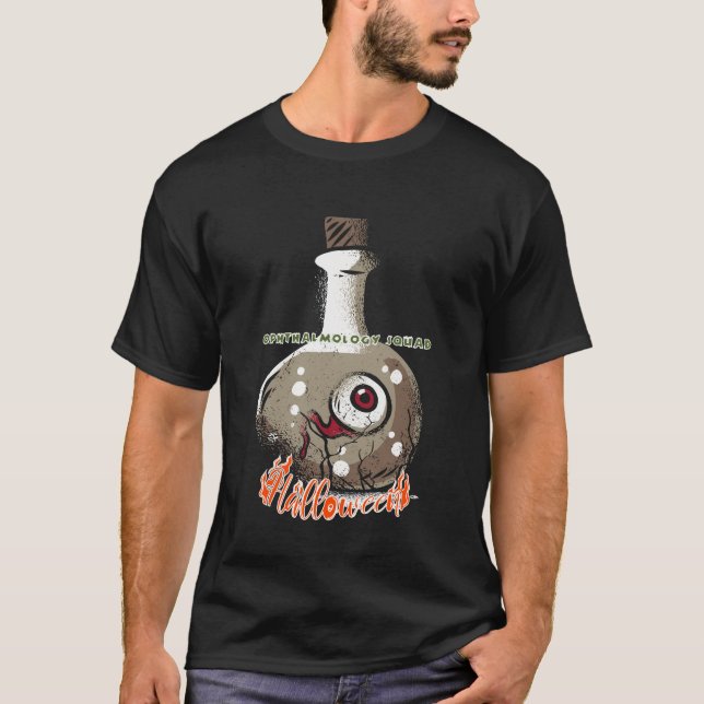 Camiseta Equipe de Oftalmologia - Olho de Halloween (Frente)