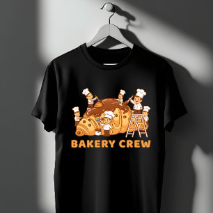 Camiseta Equipe de Padaria Fofa Presente de Equipe de Chefs