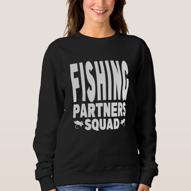 Camiseta Equipe De Pai De Pesca Parceiros De Pesca Filho E  (Frente)