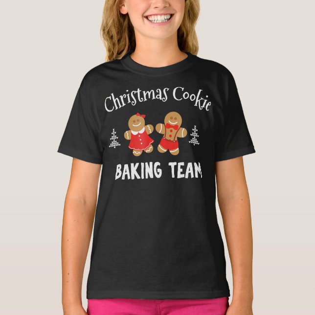 Camiseta Equipe de panificação de biscoitos de Natal | pão  (Frente)