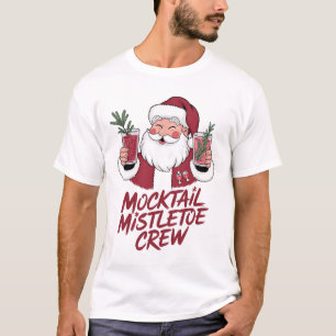 Camiseta Equipe de Papai Noel Sóbrio Visgo de Mocktail