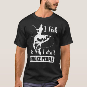 Camiseta Equipe de Pesca Não Sufoco Pessoas Pescaria Legal