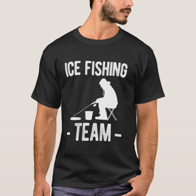 Camiseta Equipe de Pesca no Gelo (Frente)