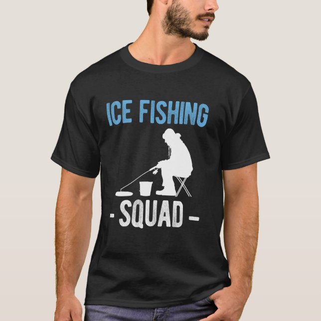 Camiseta Equipe de Pesca no Gelo (Frente)