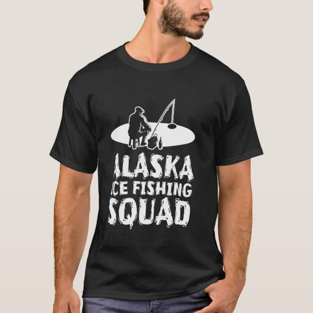 Camiseta Equipe de pesca no gelo do Alasca (Frente)