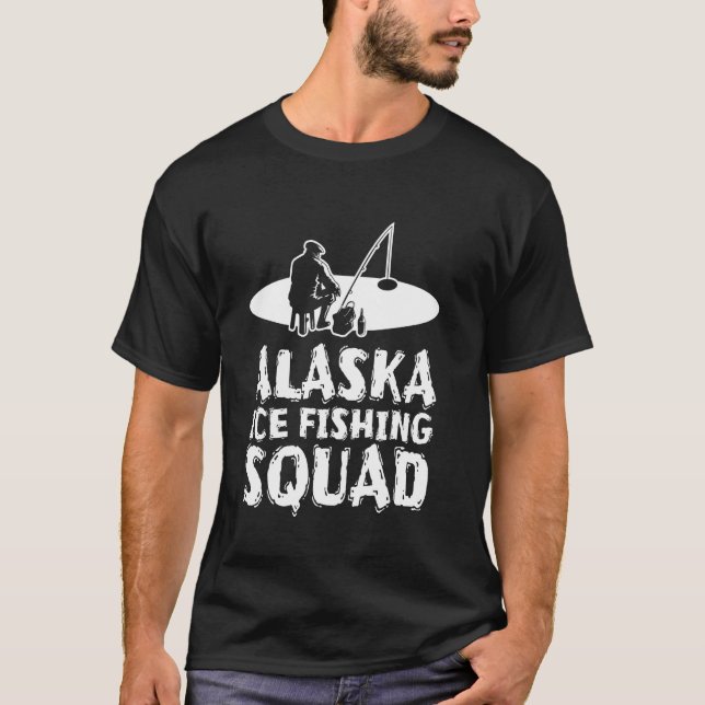 Camiseta Equipe de Pesca no Gelo do Alasca (Frente)