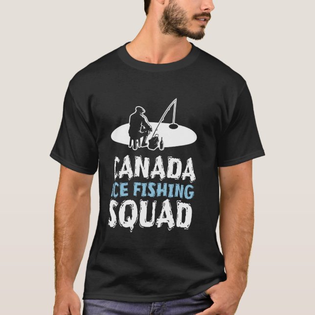 Camiseta Equipe de pesca no gelo do Canadá (Frente)