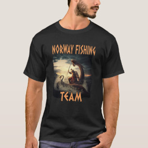 Camiseta Equipe de Pesca Noruega Escandinávia Norge Souveni
